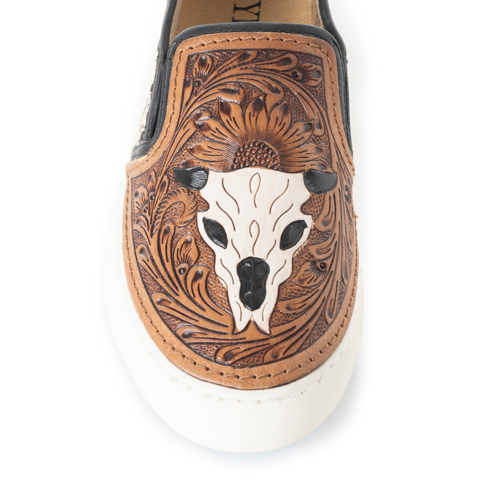 Reflexo Western Hand-Tooled Sneakers - MyraUSA