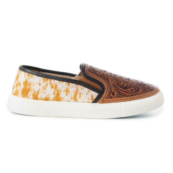 Kryptun Western Hand-Tooled Sneakers - MyraUSA