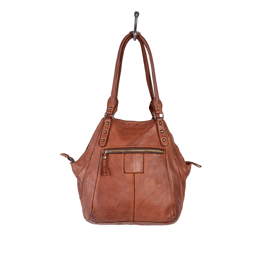 Homogeneous Leather & Hair On Bag - MyraUSA