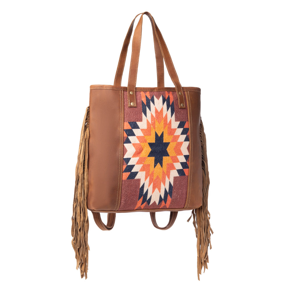 Sedona Star Fringed Tote Bag - Myra USA
