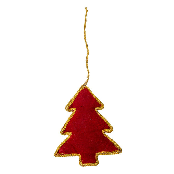 Jeweled Christmas Tree Ornament In Red - Myra USA