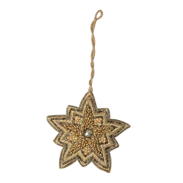 Shining Star Vintage-Style Beaded Ornament
