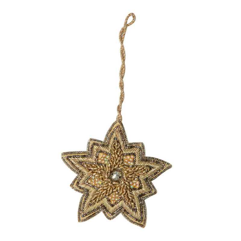 Shining Star Vintage-Style Beaded Ornament