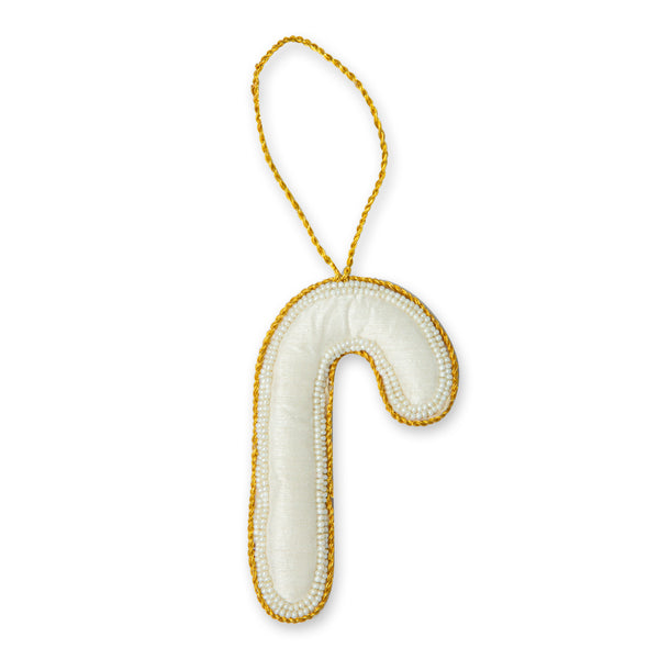 Candy Cane Beaded Ornament - Myra USA