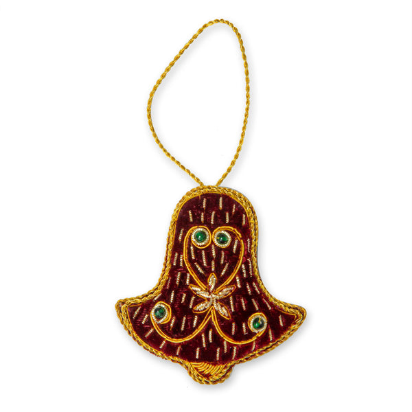 Bell Of Cheer Beaded Ornament - Myra USA