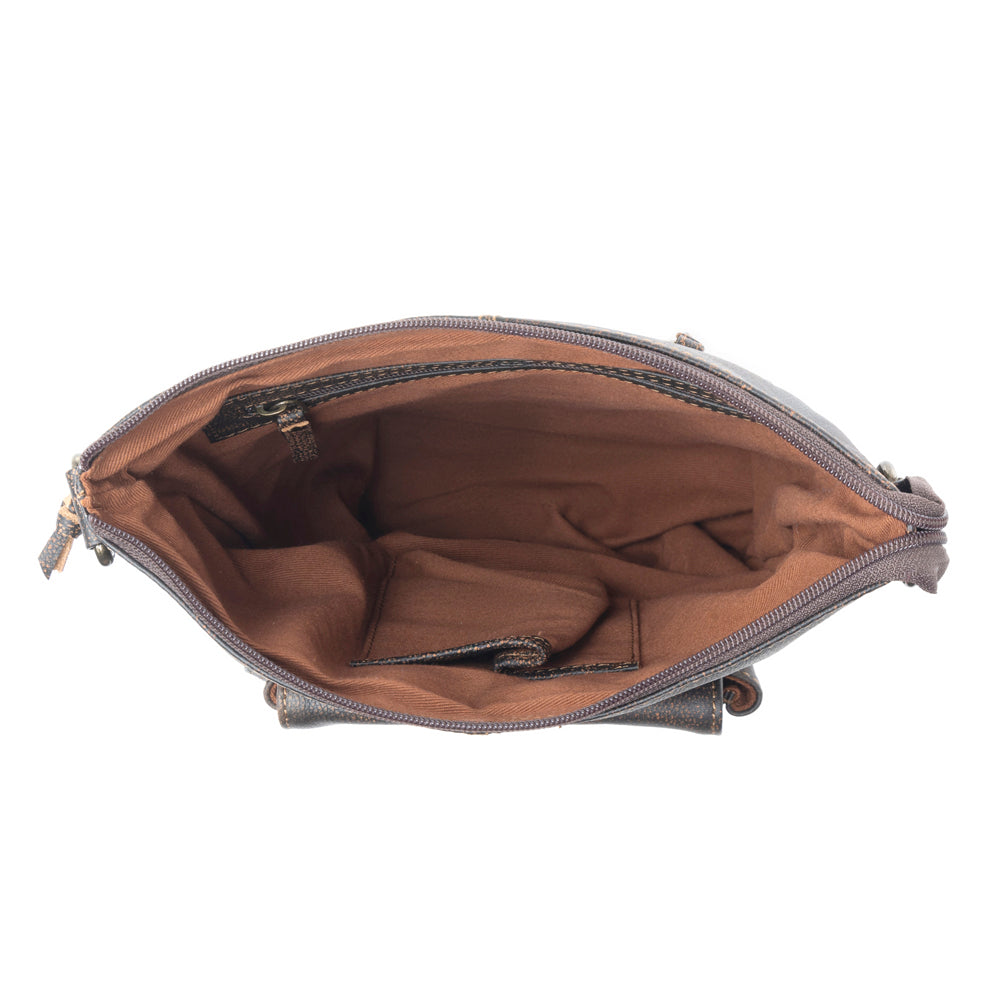 Montana Peak Leather & Hairon Bag - Myra USA