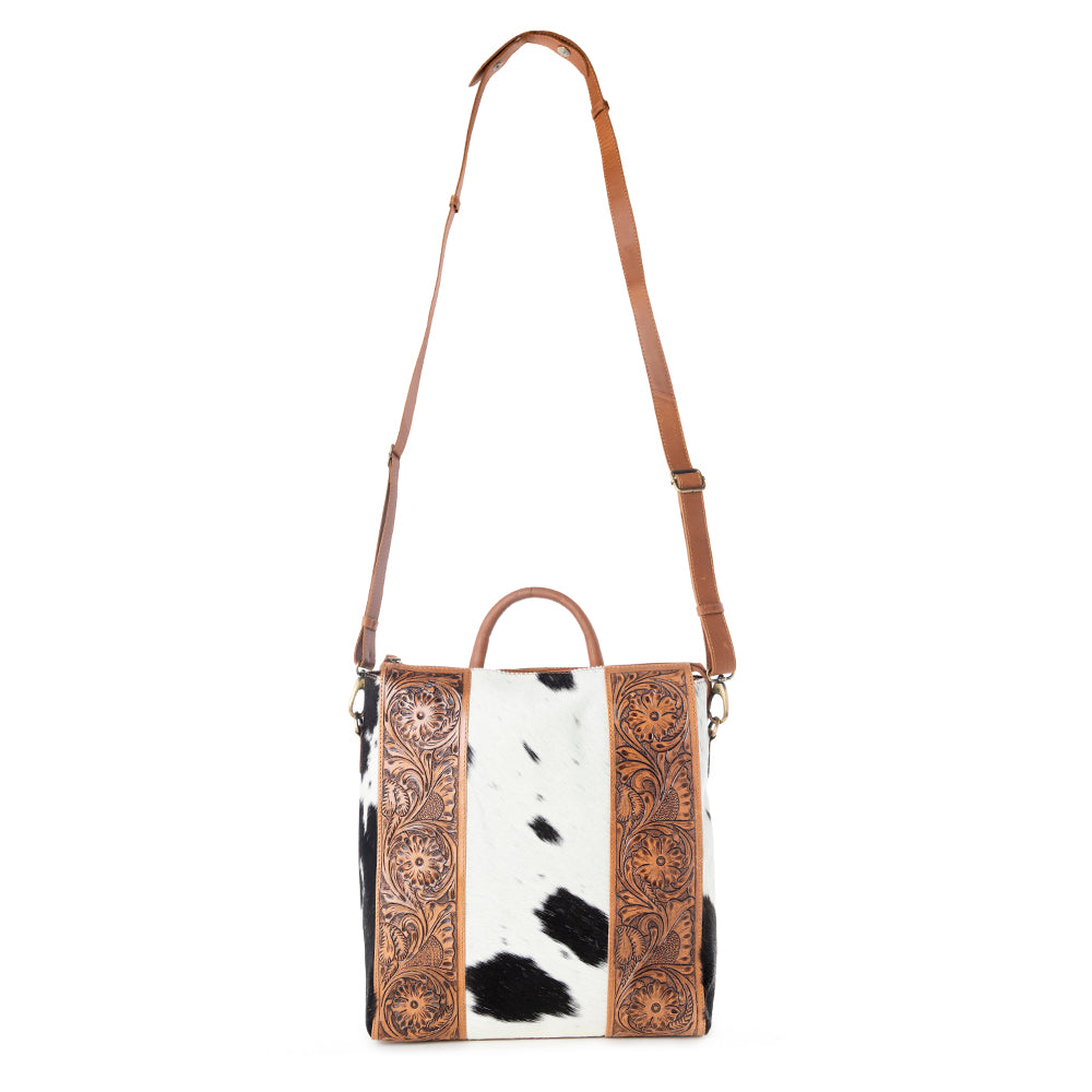 Wynona Fleur Hand-Tooled Bag - Myra USA
