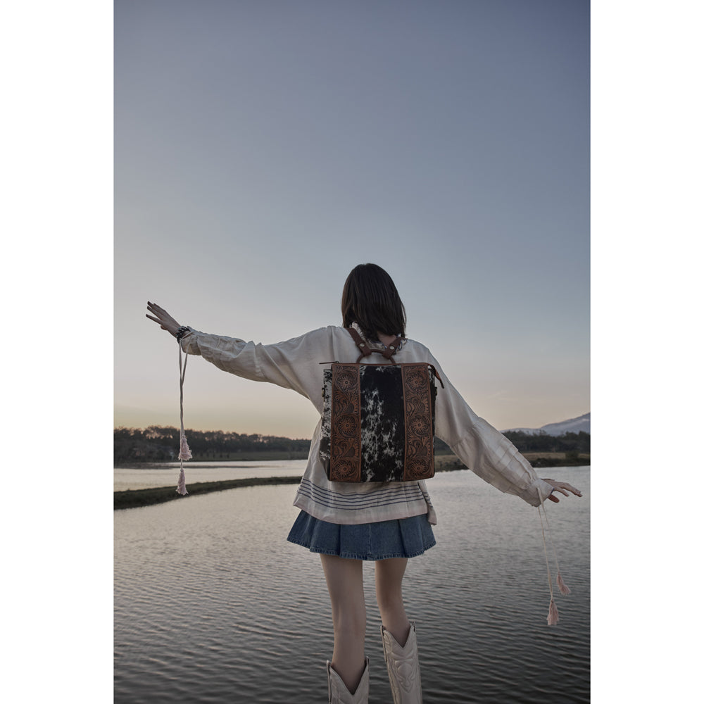 Wynona Fleur Hand-Tooled Bag - Myra USA