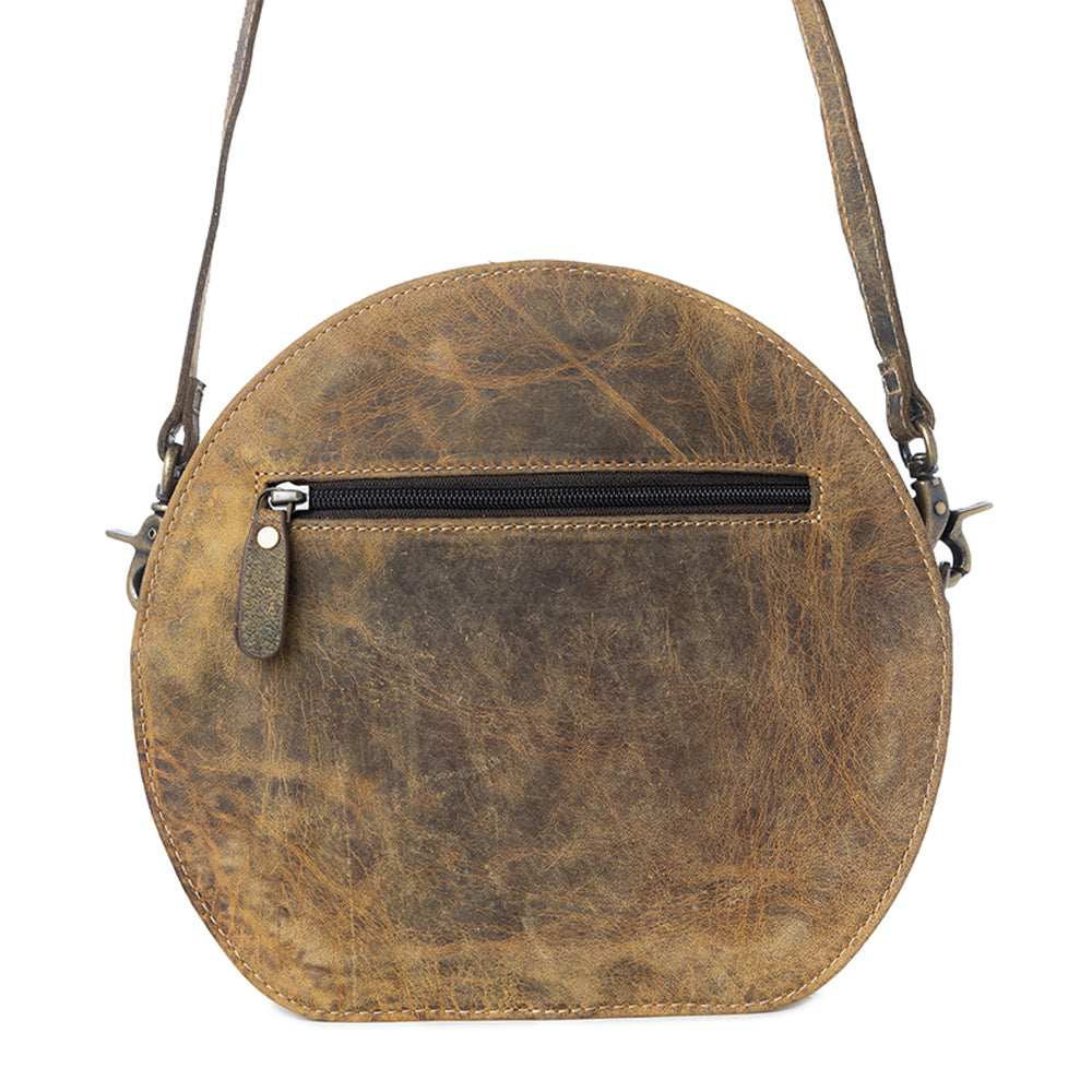 Sand Weaver Round Bag. - Myra USA