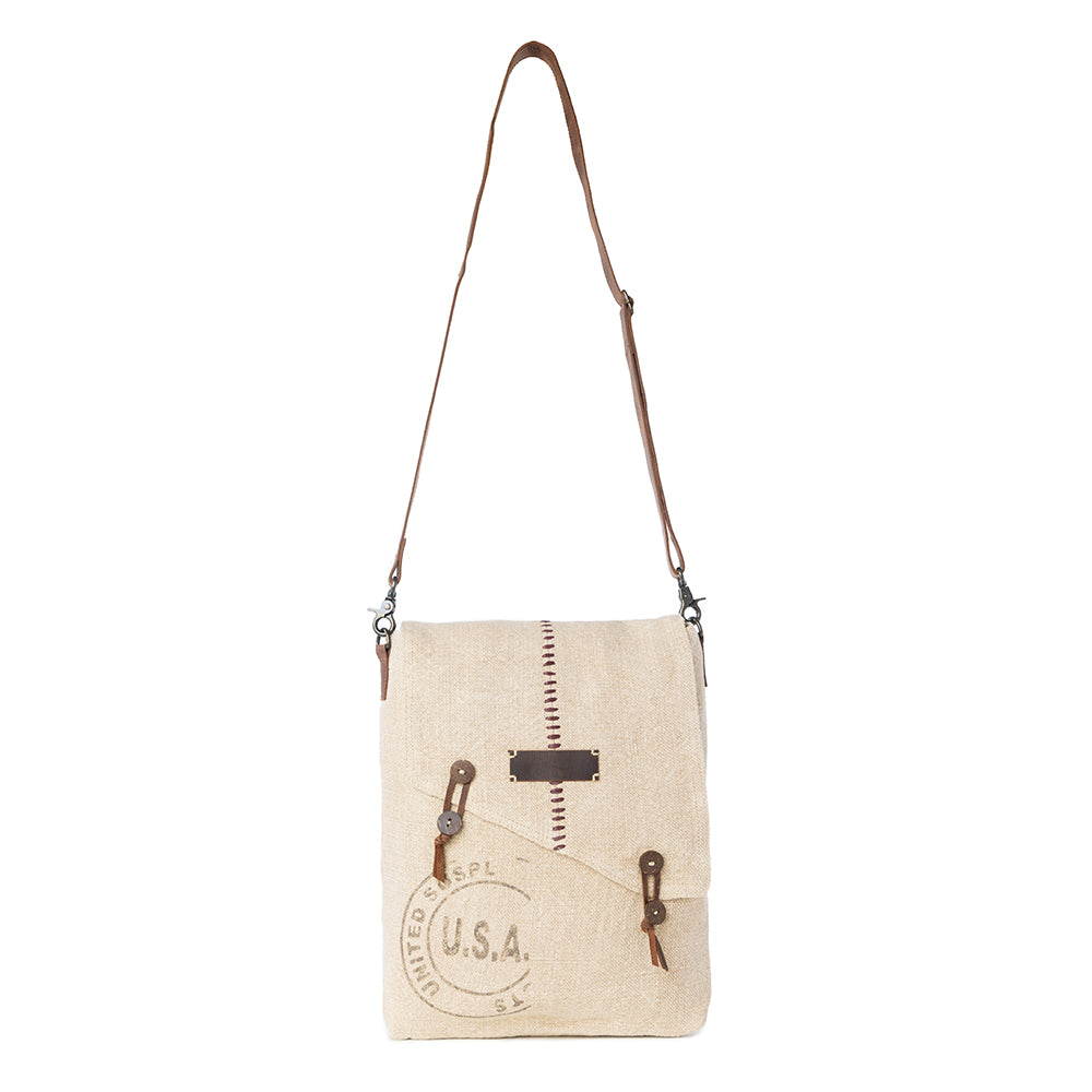U.S.A. Vintage-Look Shoulder Bag - Myra USA