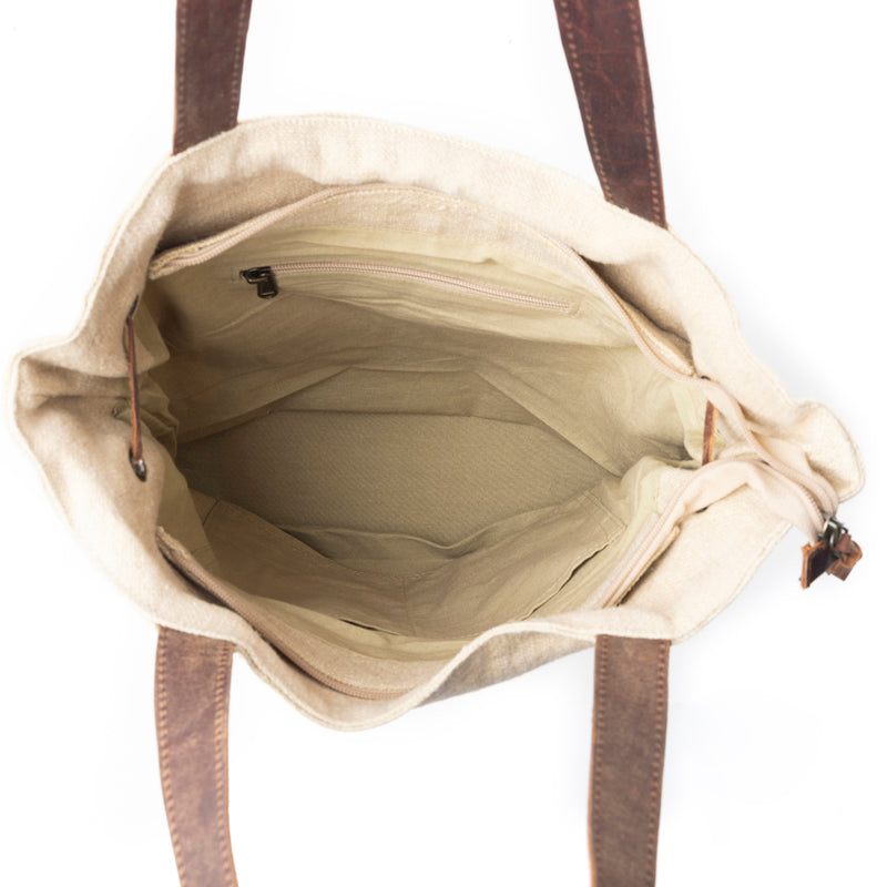 Sel de Mer Gathered Strap Tote Bag