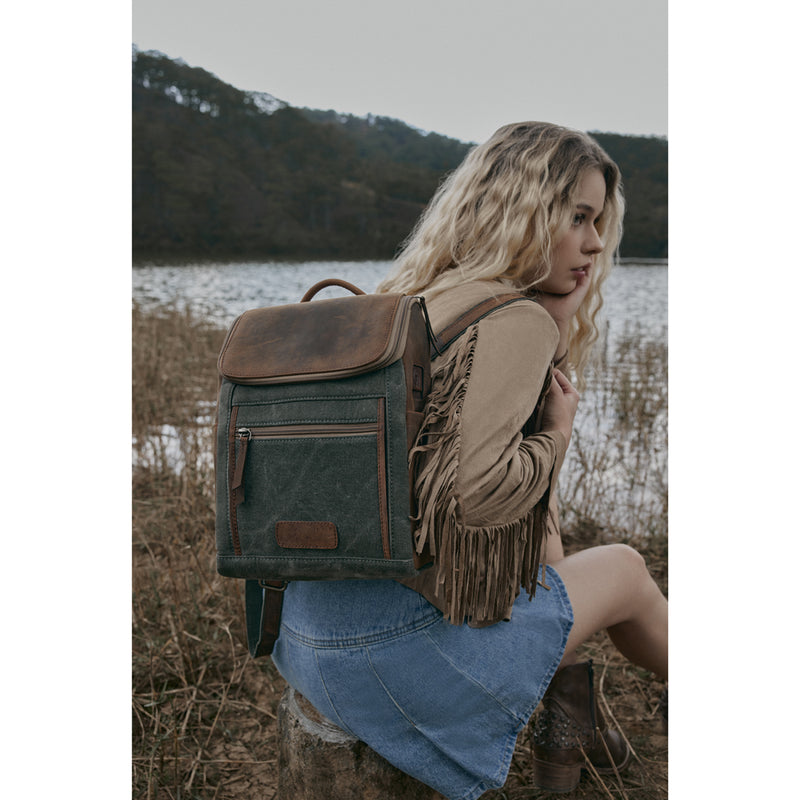 Canvas slimline backpack online