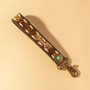 Eagle Range Hand-Tooled Key Fob - Myra USA