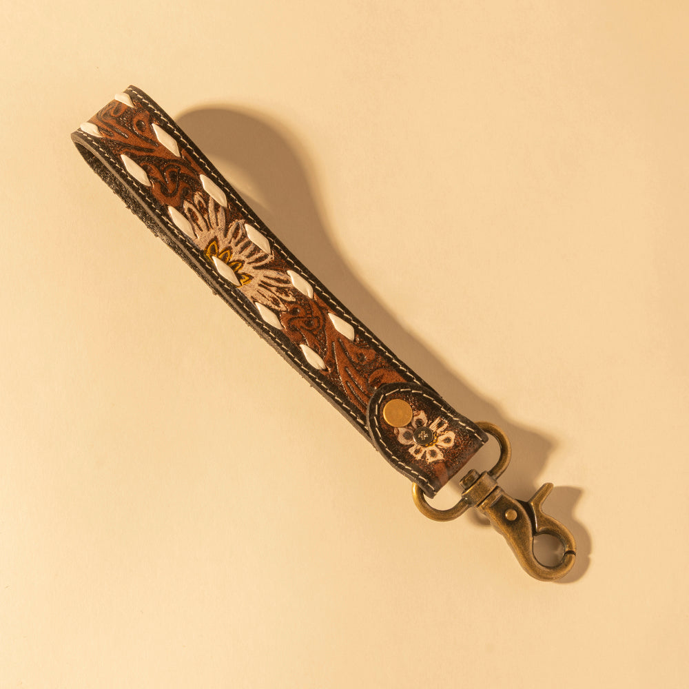 Eagle Range Hand-Tooled Key Fob - Myra USA