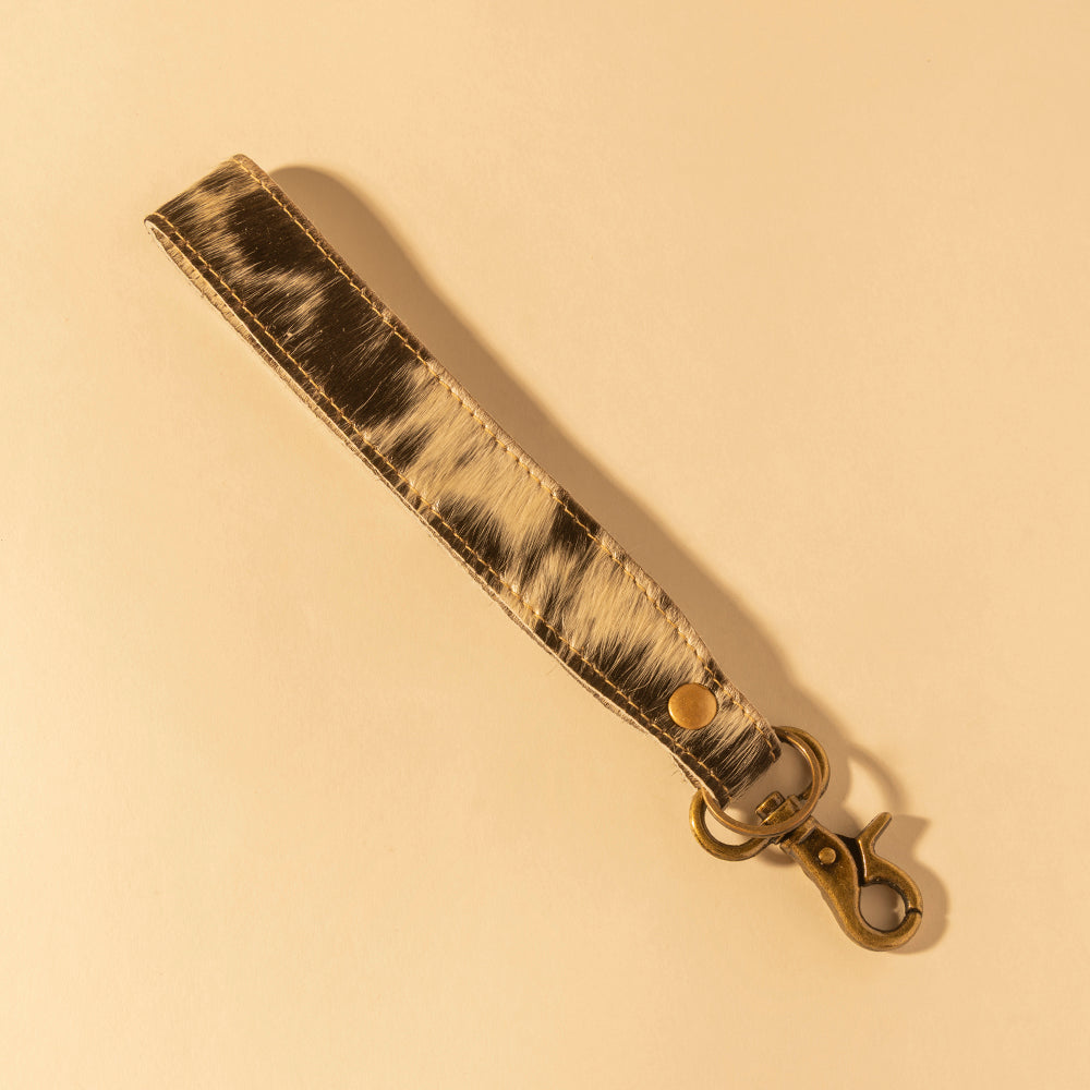 Myra Dasota Key Fob with hairon hide and leather for everyday use