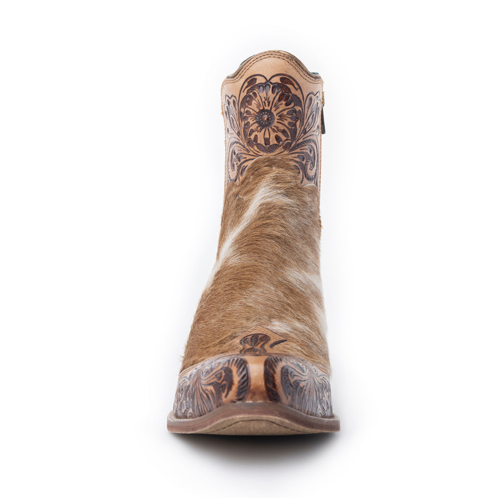 Winchester Hair-on Hide & Hand-tooled Boots - Myra USA