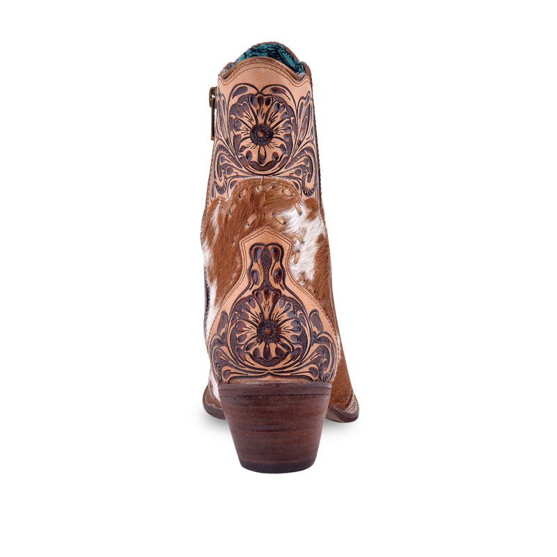 Winchester Hair-on Hide & Hand-tooled Boots