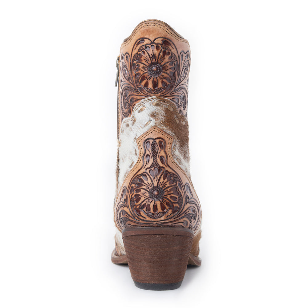 Winchester Hair-on Hide & Hand-tooled Boots - Myra USA