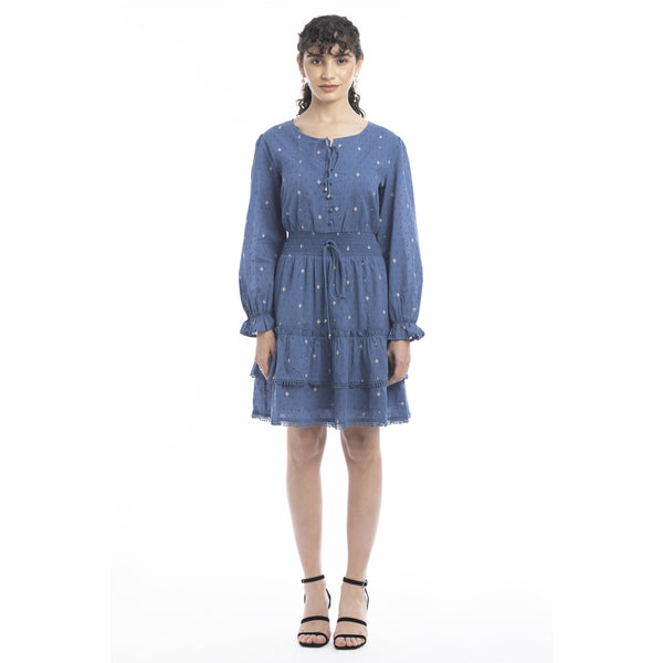 Jasmine Embroidered  Accent Dress - Myra USA