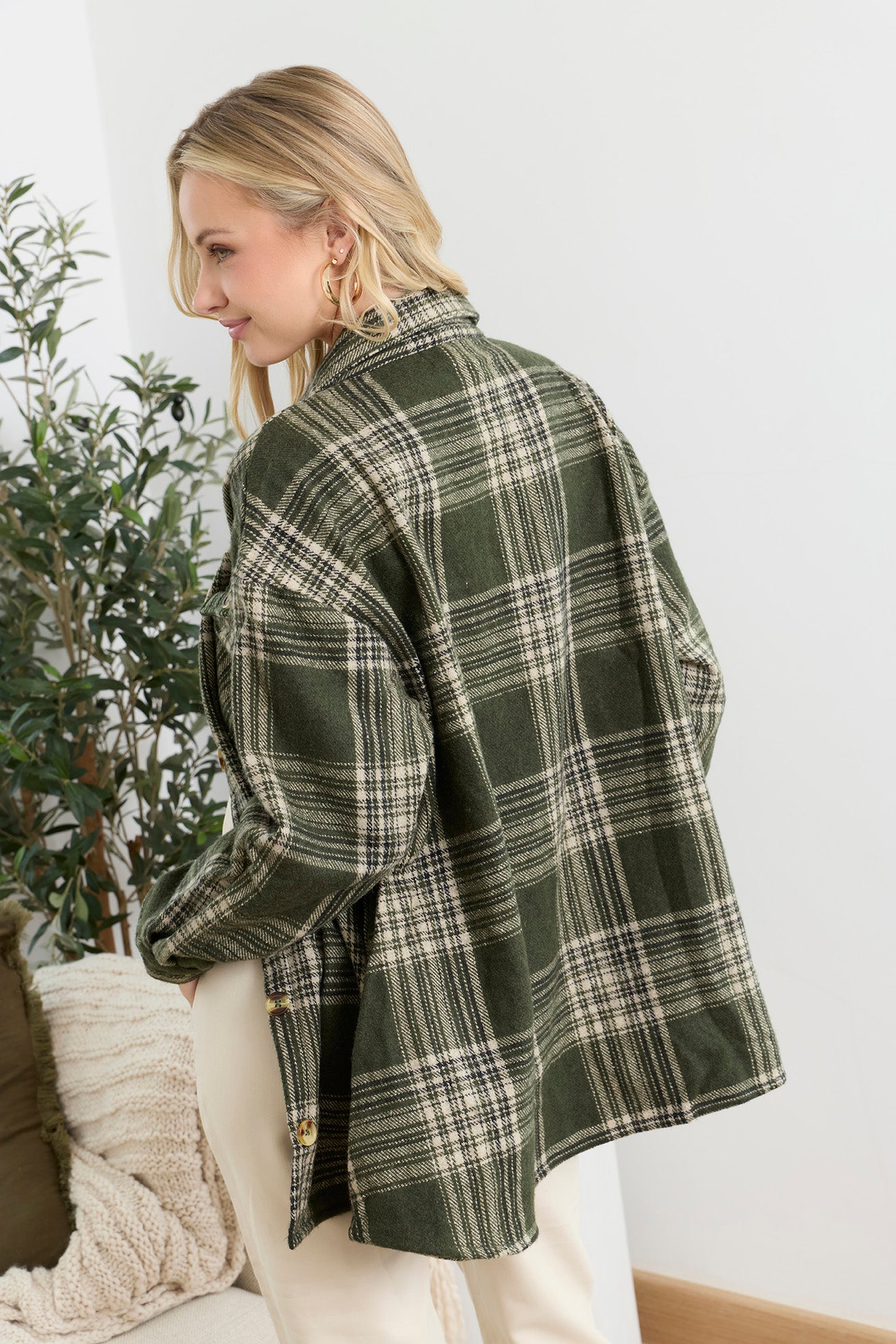 Dawn Plaid Pattern Shirt - Myra USA