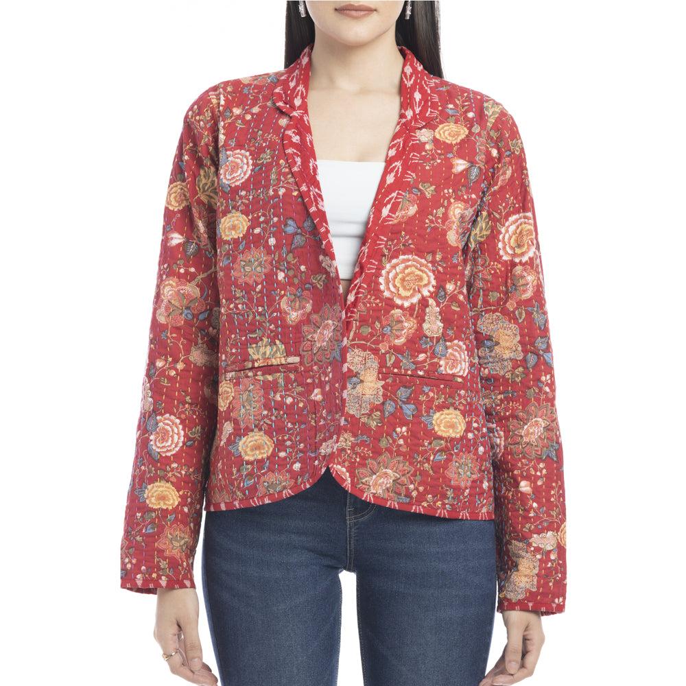 Evelyn Floral Stitched Jacket - Myra USA