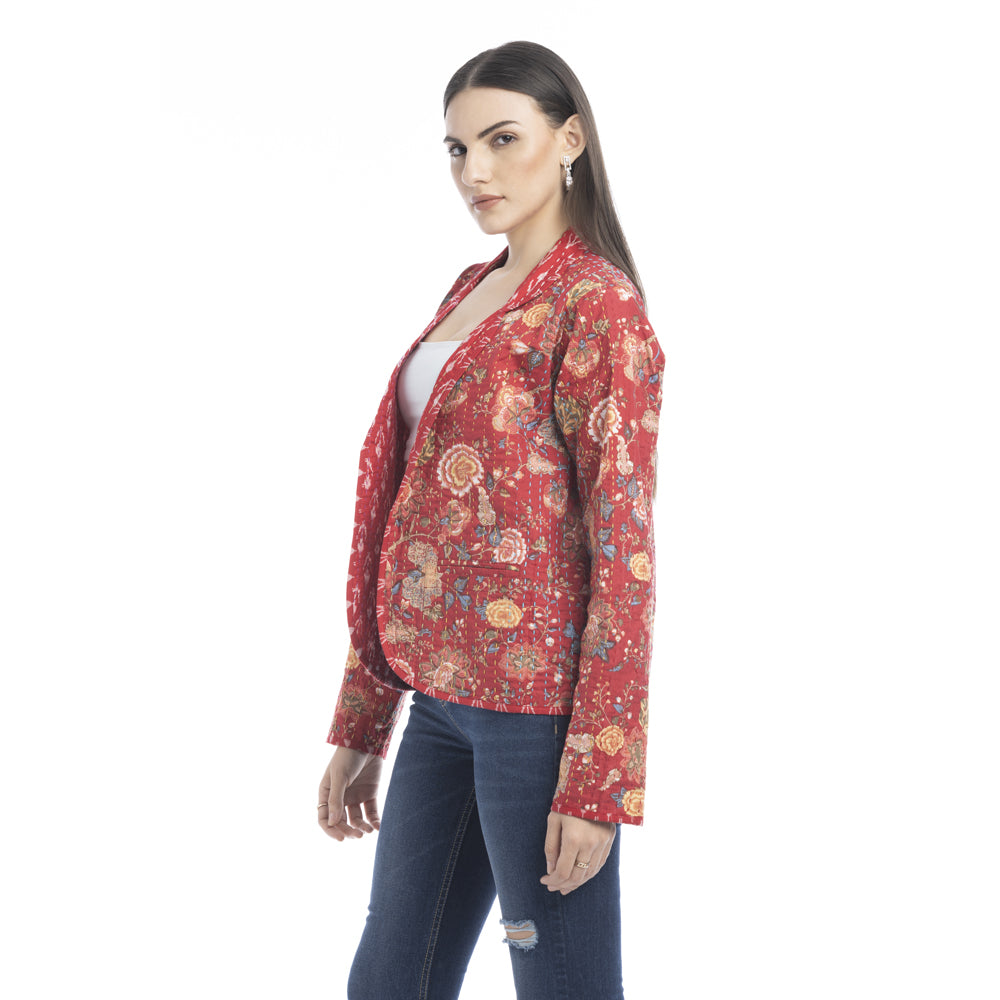 Evelyn Floral Stitched Jacket - Myra USA