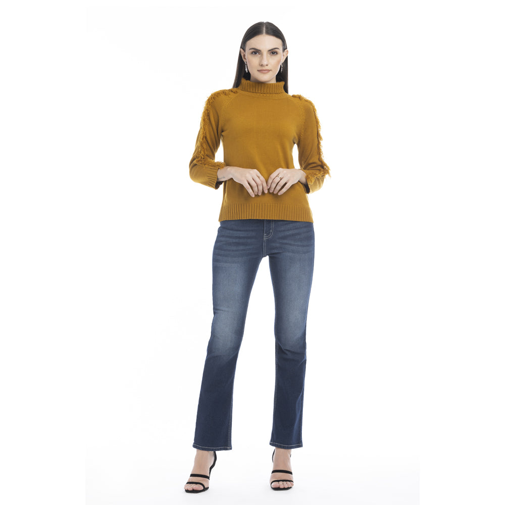 Milani Fringe Accent Sweater - Myra USA