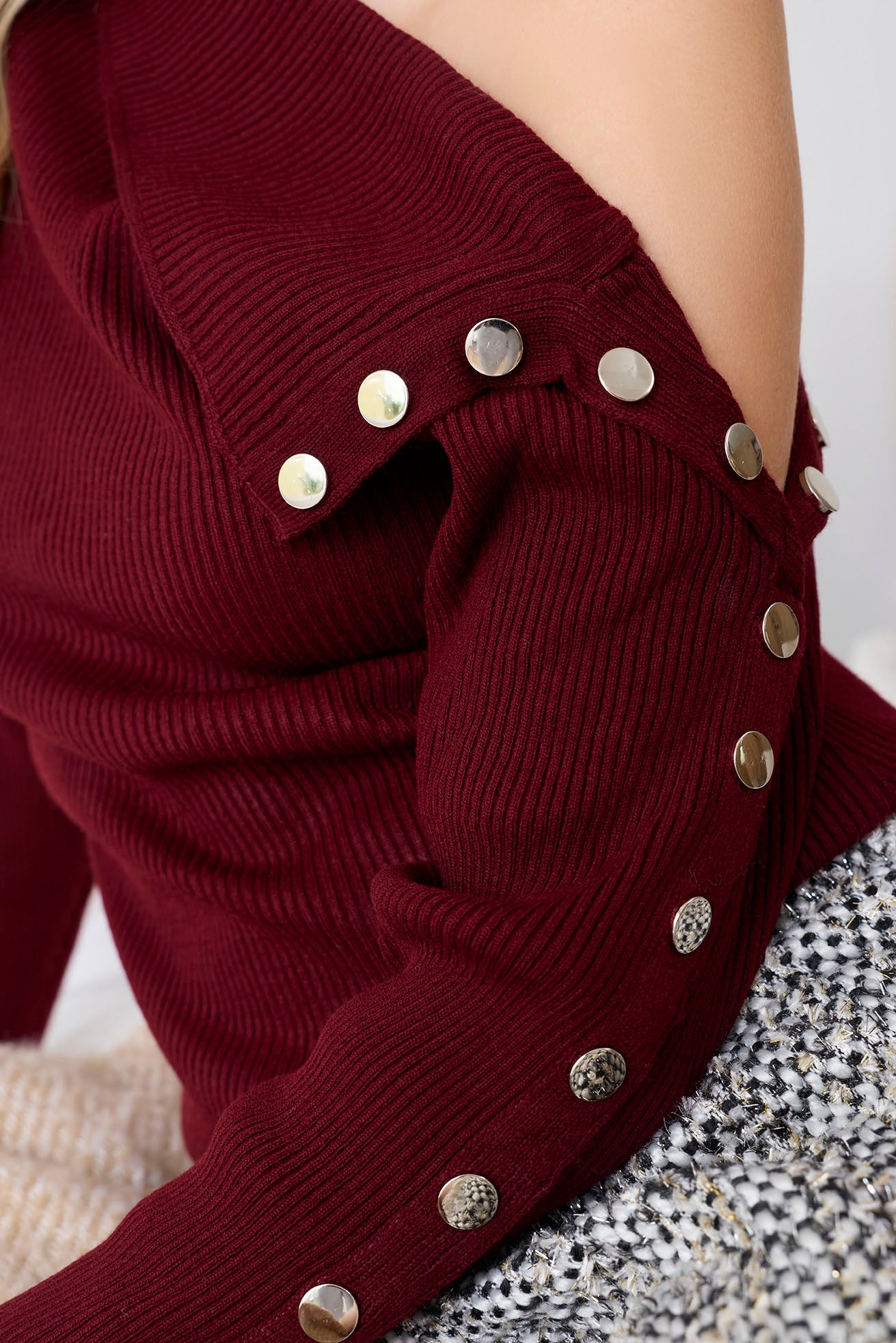 Kendall Side Button Sweater - Myra USA