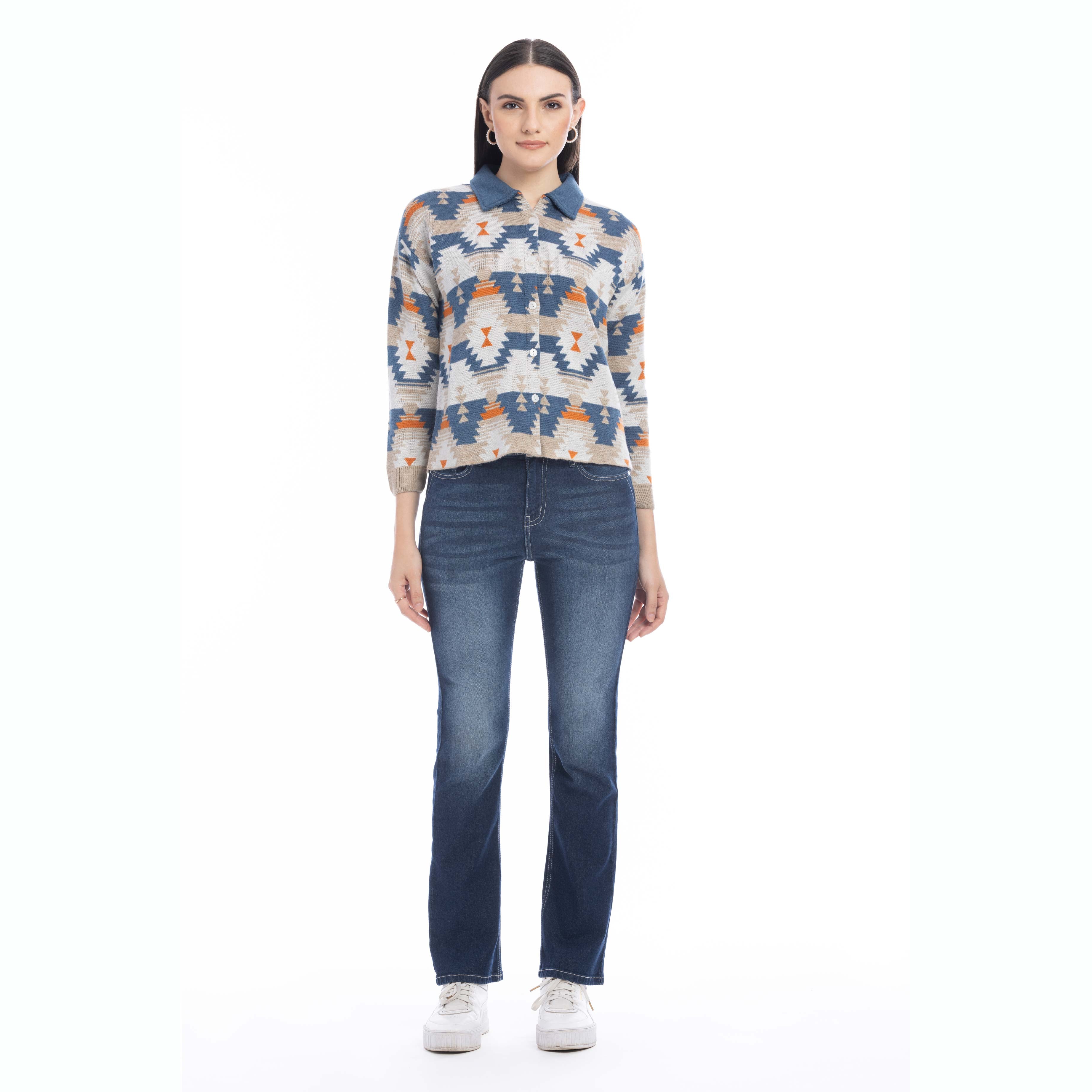 Remington Button Front Shacket Sweater - Myra USA