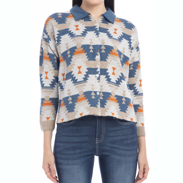 Remington Button Front Shacket Sweater - Myra USA