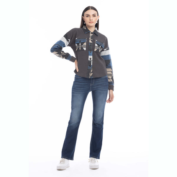 Willa Dessert Winds Shacket Sweater