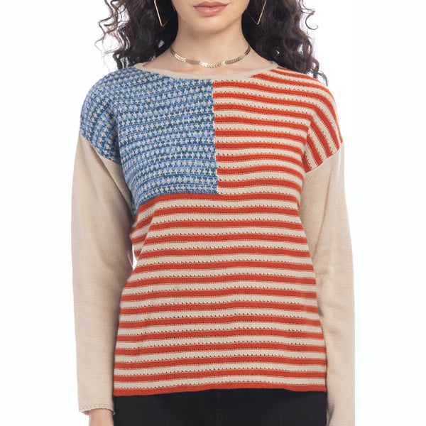 Destiny Flag Knit Sweater