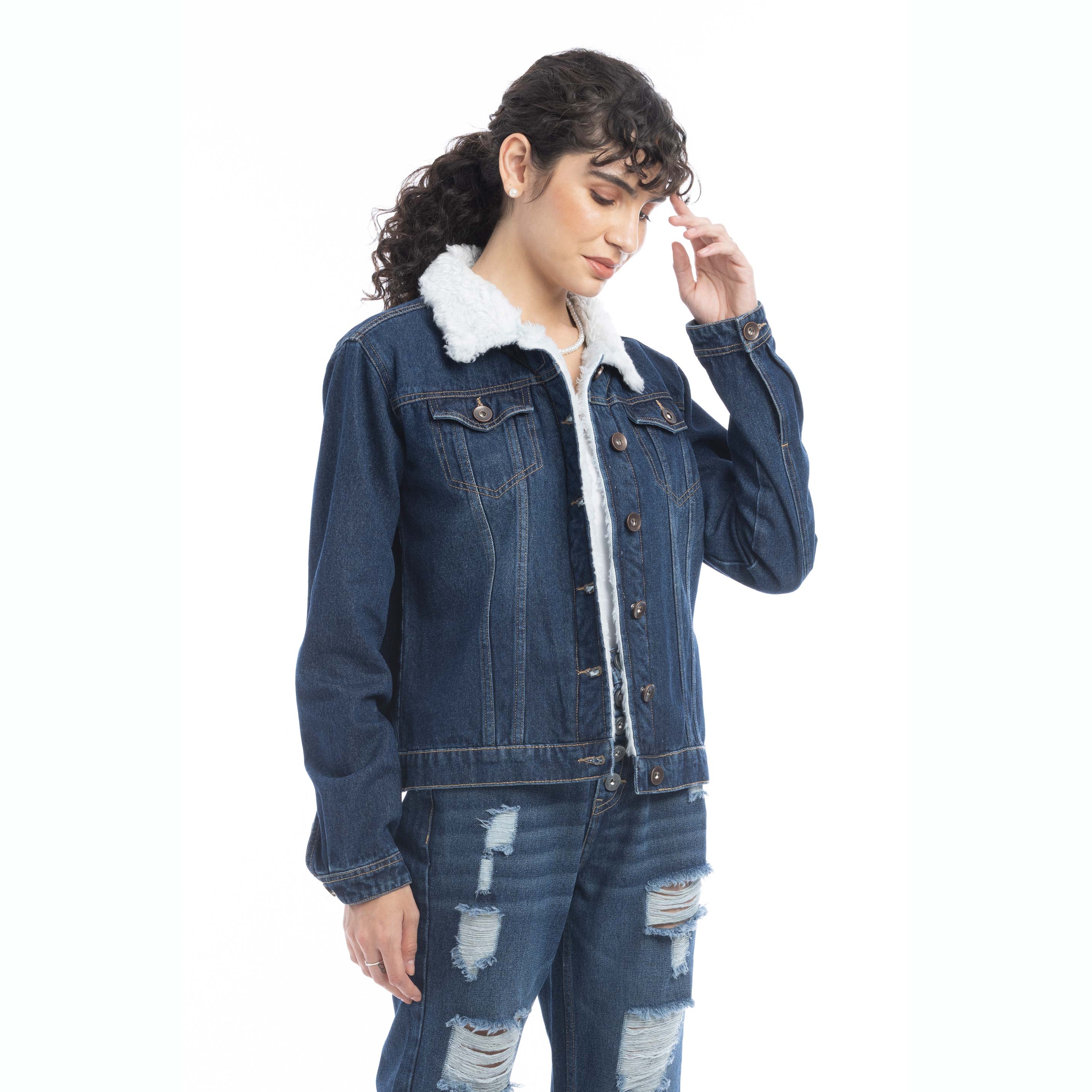 Addilyn Fleece Lined Denim Jacket - Myra USA