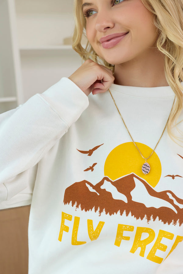 Fly Free Oversized Sweatshirt - Myra USA