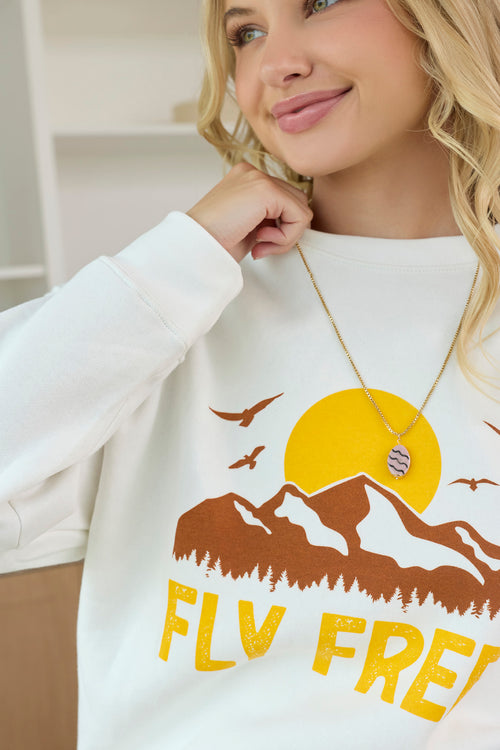 Fly Free Oversized Sweatshirt - Myra USA