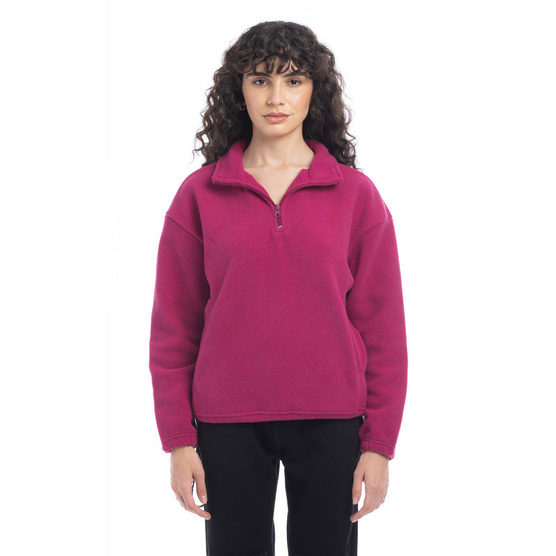 Maren High Collar Jacket in Magenta