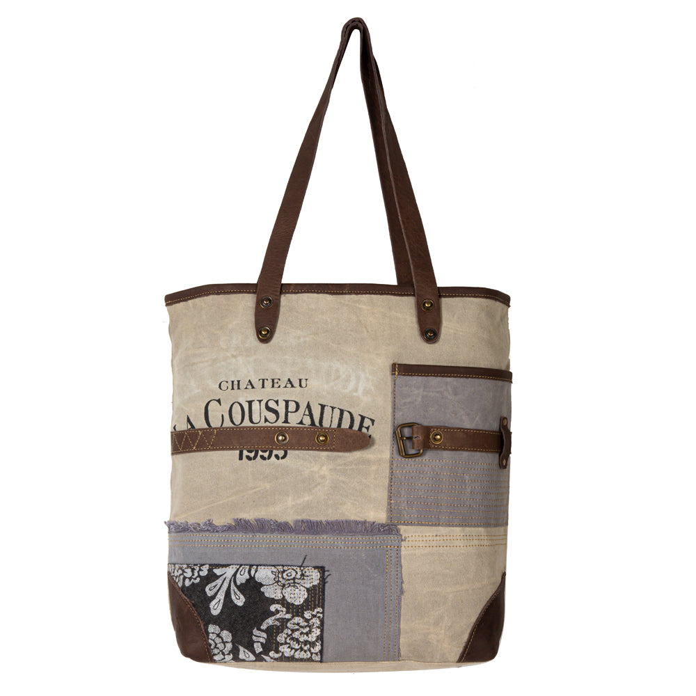 French Countryside Patchwork Tote Bag - Myra USA