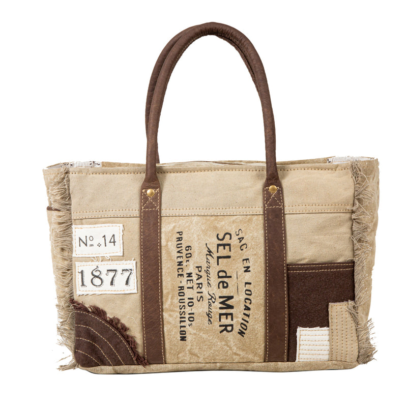 French Countryside Patchwork Weekender Bag