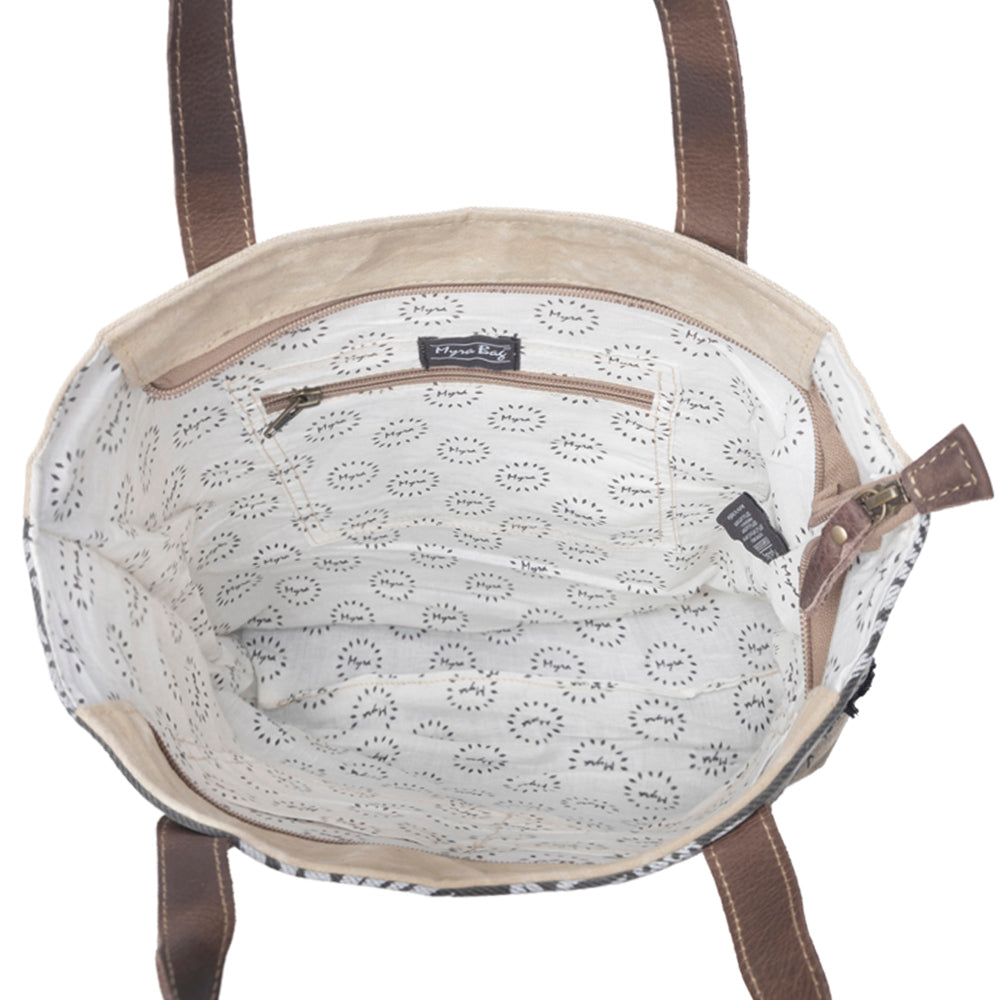 French Countryside Lucky 13 Patchwork Tote Bag - Myra USA