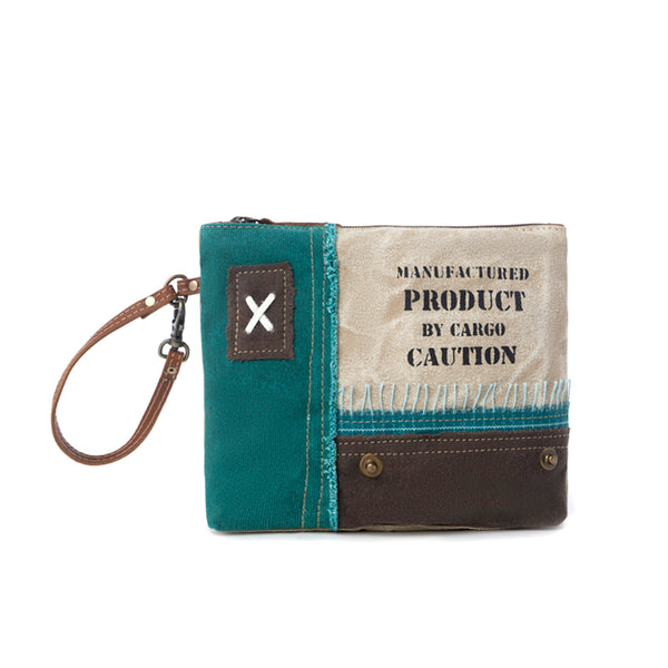 Burlander Patch Teal Pouch - Myra USA