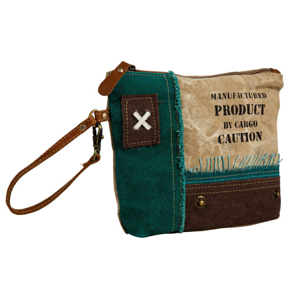 Burlander Patch Teal Pouch - Myra USA