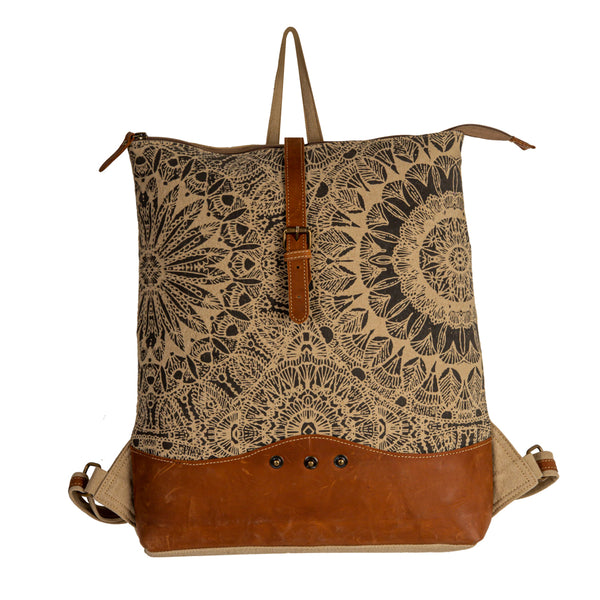 Myra Bag Upcycled Canvas shops & Cowhide Concealed Carry Leather Bag