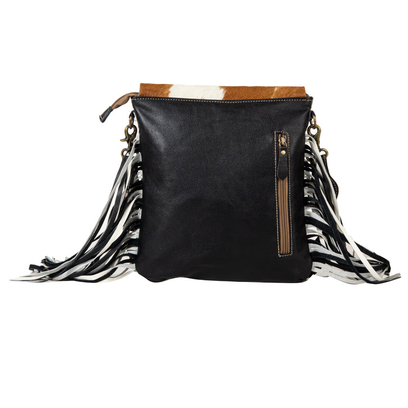 Stratford Trail Fringed Concealed-Carry Bag In Brown & White