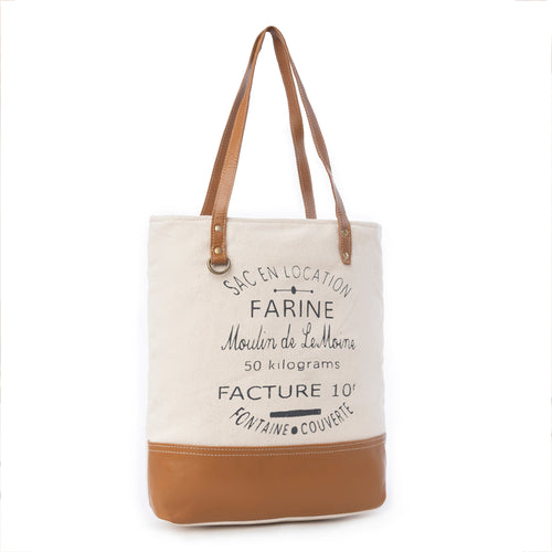 Farine Canvas Tote Bag - Myra USA