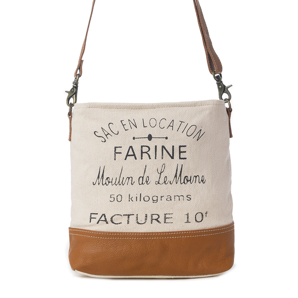 Farine Canvas Shoulder Bag - Myra USA