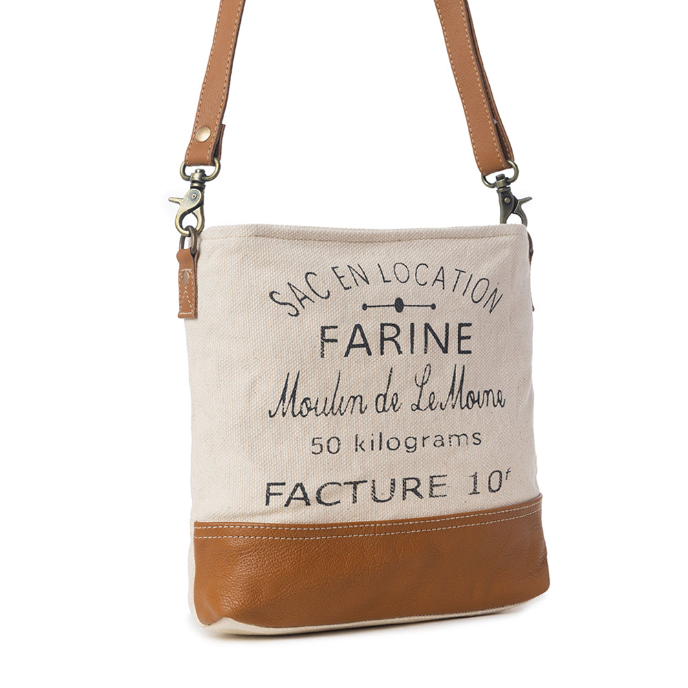 Farine Canvas Shoulder Bag - Myra USA