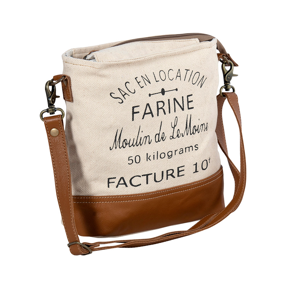 Farine Canvas Shoulder Bag - Myra USA