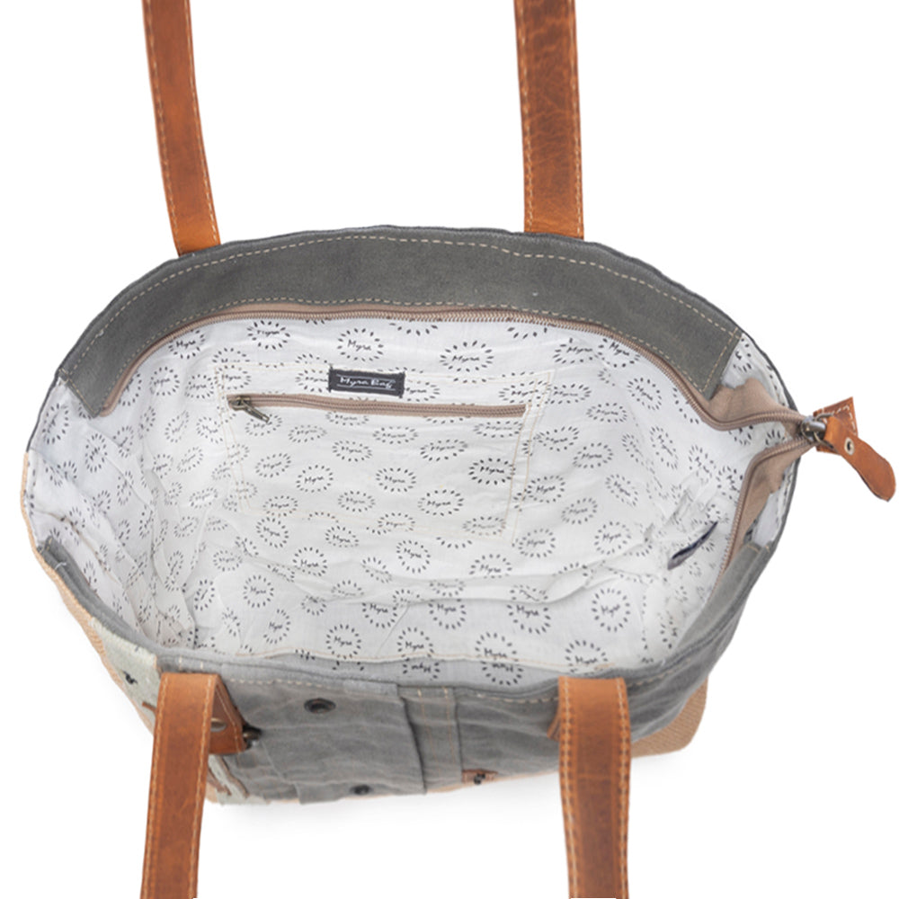 USA Canvas Patch Tote Bag - Myra USA