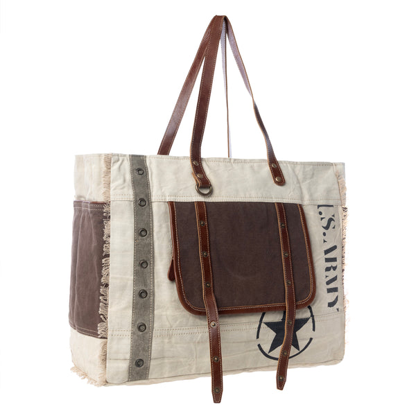 Army Motif Weekender Bag - Myra USA