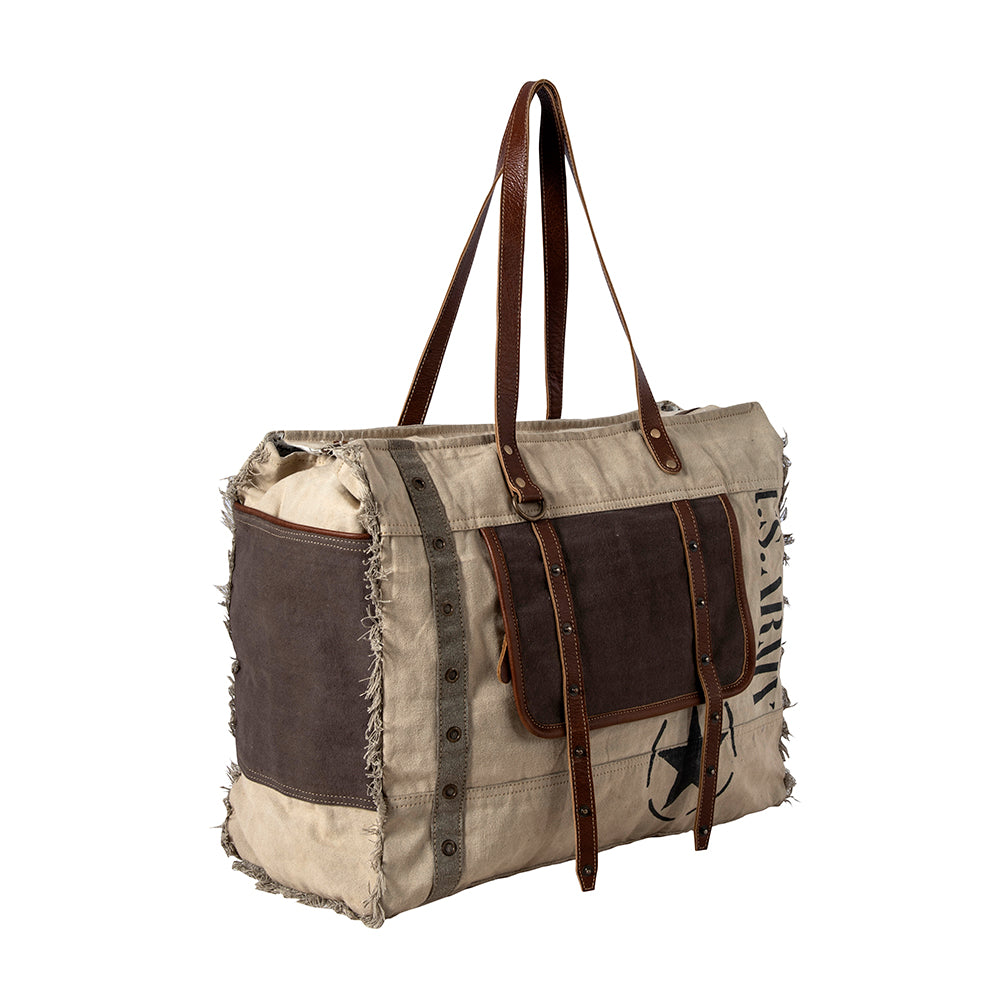 Army Motif Weekender Bag - Myra USA